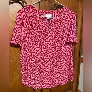 💗 Liz Claiborne Pink Top